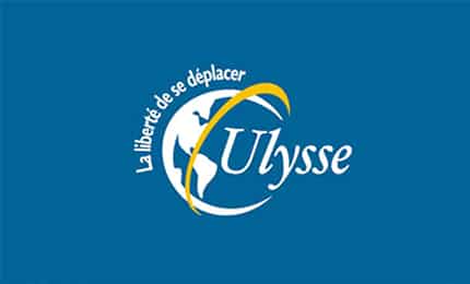 Logo ulysse transport 1er reseau français de transport et d'accompagnement de personnes à mobilité réduite